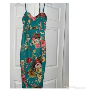 Mid length floral dress